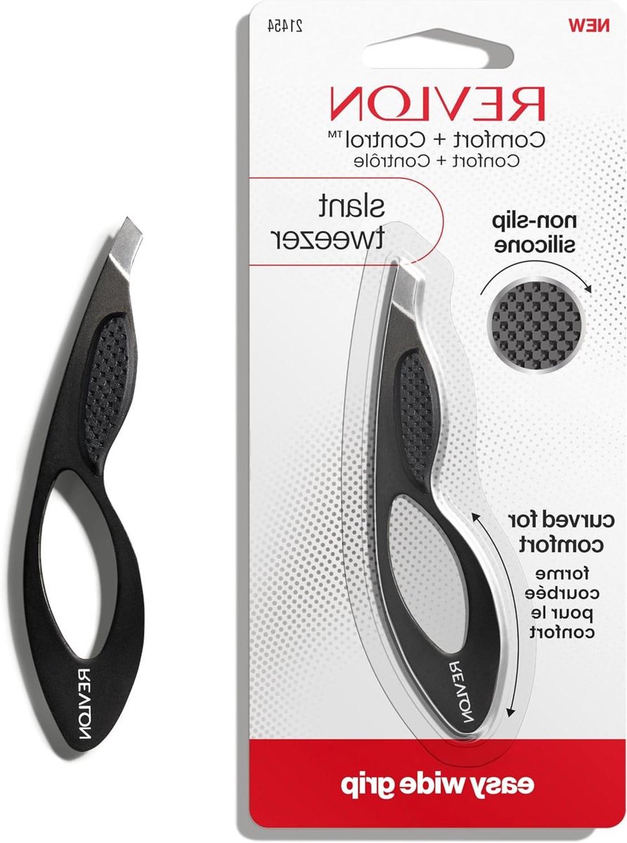 Pincet met Brede Grip - Ontharingspincet Precisie Pincet - Wenkbrauwen Vormen - Antislip Siliconen Grip