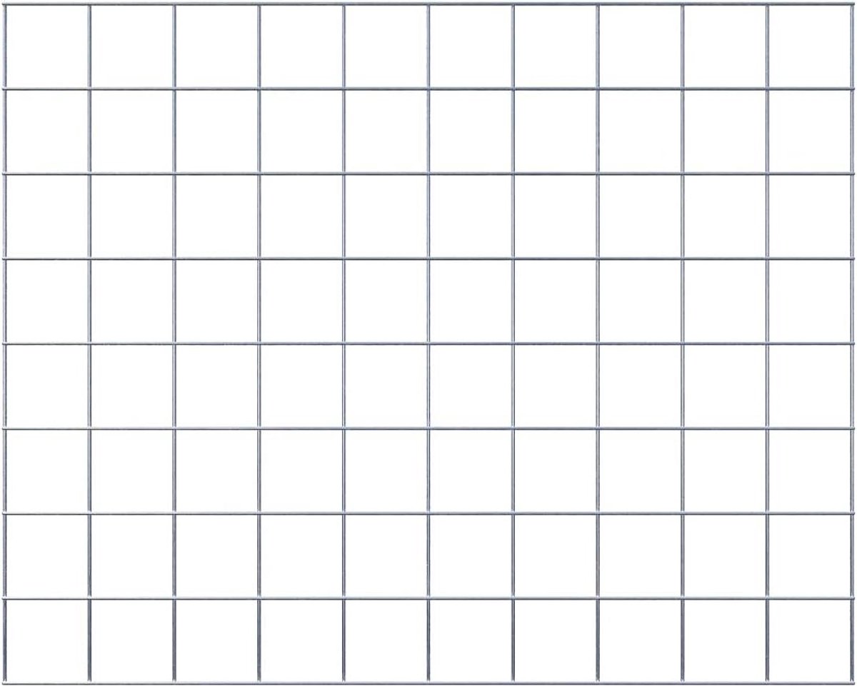 Gabionenmand - Steenkorf - Tuin Decoratie - Gegalvaniseerd Staal - 100 x 80 cm - Grijs