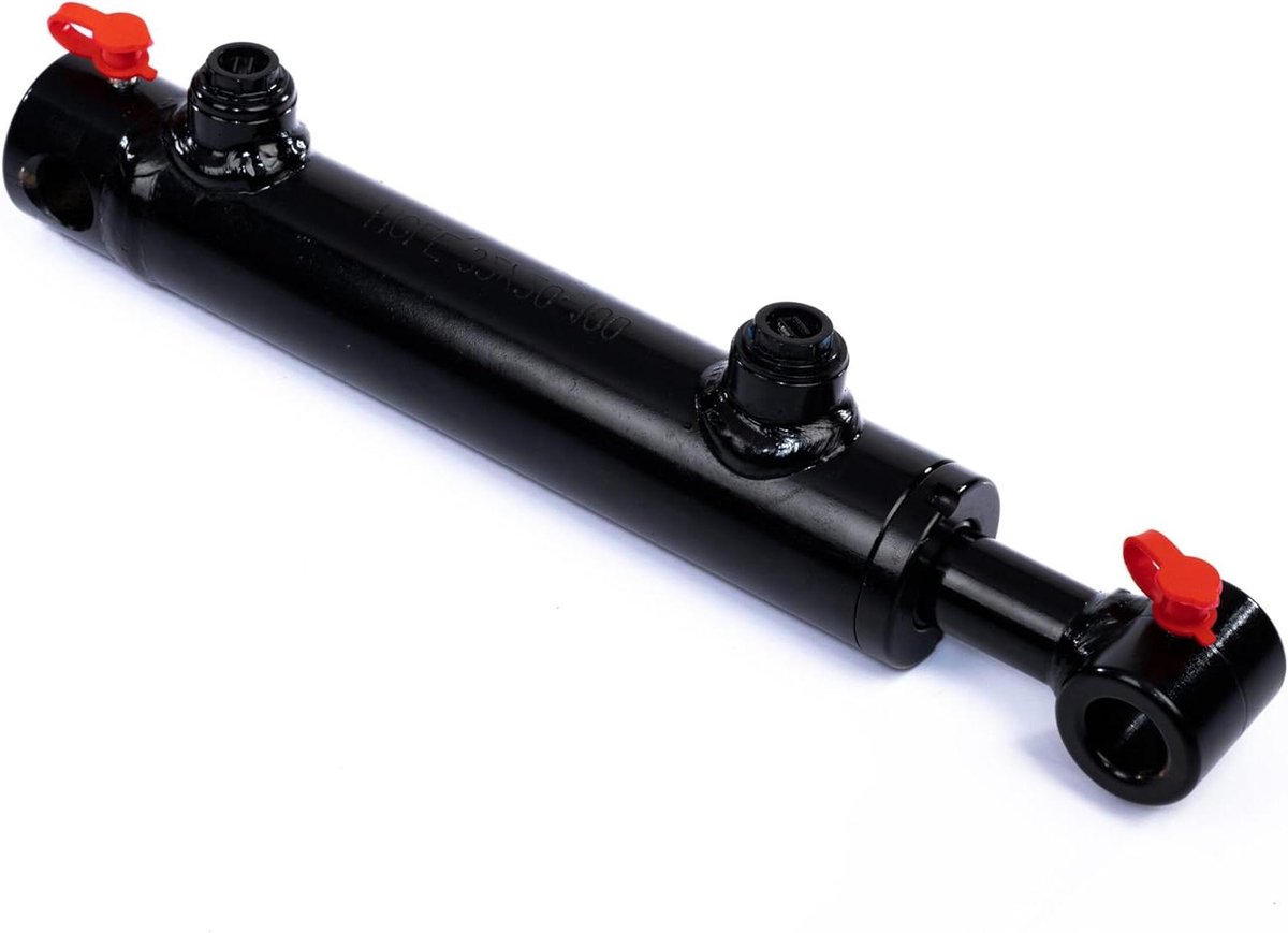 Hydraulische Cilinder Dubbelwerkend - Hydrauliek Cilinder - Machines Aansturen - Verstevigde Bevestiging - 50/30-100 mm - Zwart