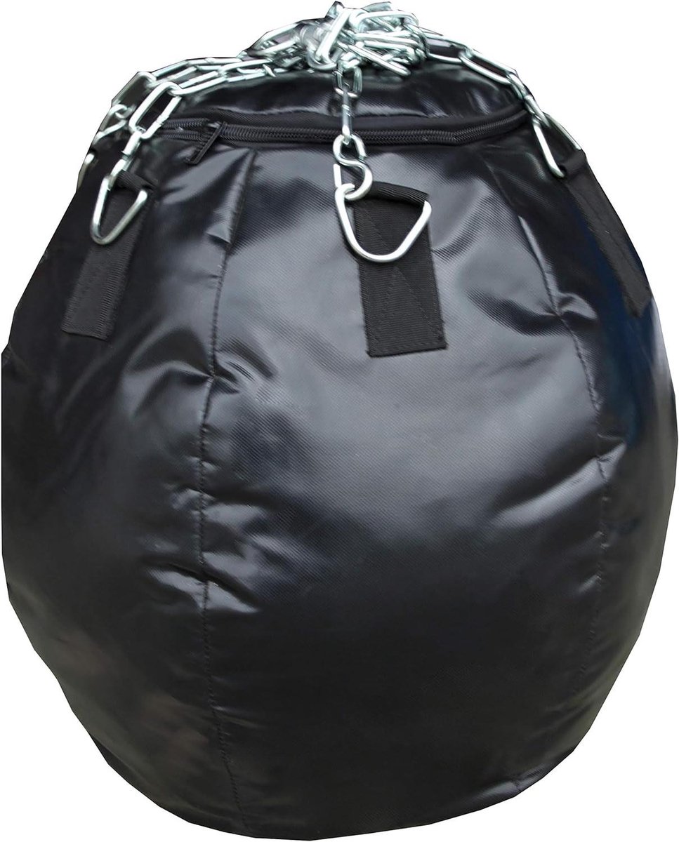 Bokszak Balvorm - Zandzak Punching Bag - Thuis Trainen - Waterdicht Buitengebruik - 60 x 60 cm - Zwart