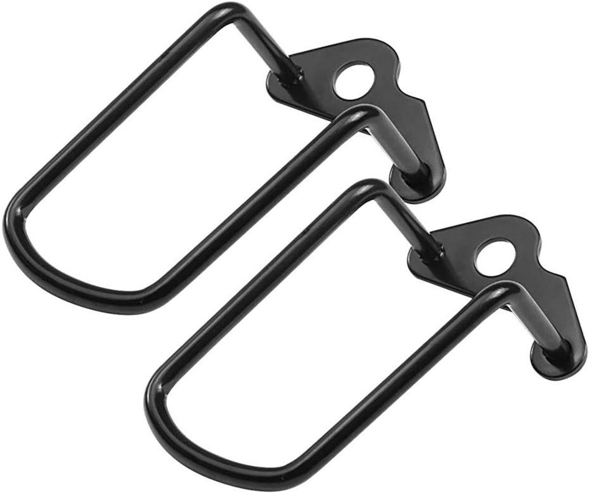 Schakelwerk Beveiliging Fiets - Derailleurbeschermer Fiets - Onderdelen Beschermen - Gelegeerd Staal - 2 stuks - Zwart