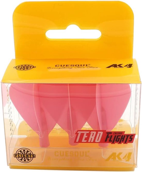 Dart Flights - Vliegels Darts - Precisie Gooien - Vaste 90 Graden Hoek - 3 stuks - Roze van Dart — afbeelding 4