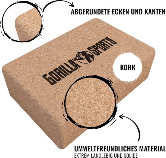Yogablok Kurk - Steunblok Yoga - Ondersteuning Oefeningen - Antislip Oppervlak - 225 x 15 x 75 cm - Beige — afbeelding 4