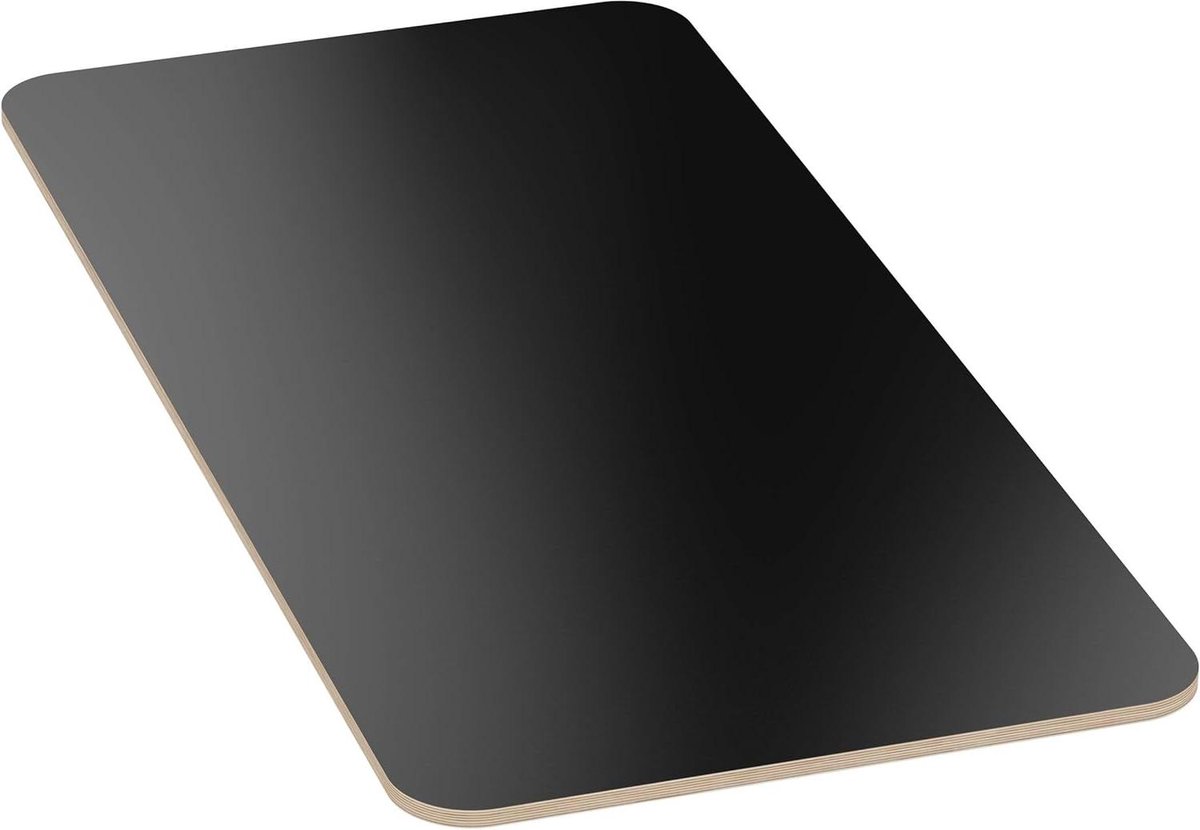 Tafelblad Multiplex - Werkblad Blad - Meubels Maken - Melamine Gecoat - 100 x 60 cm - Zwart