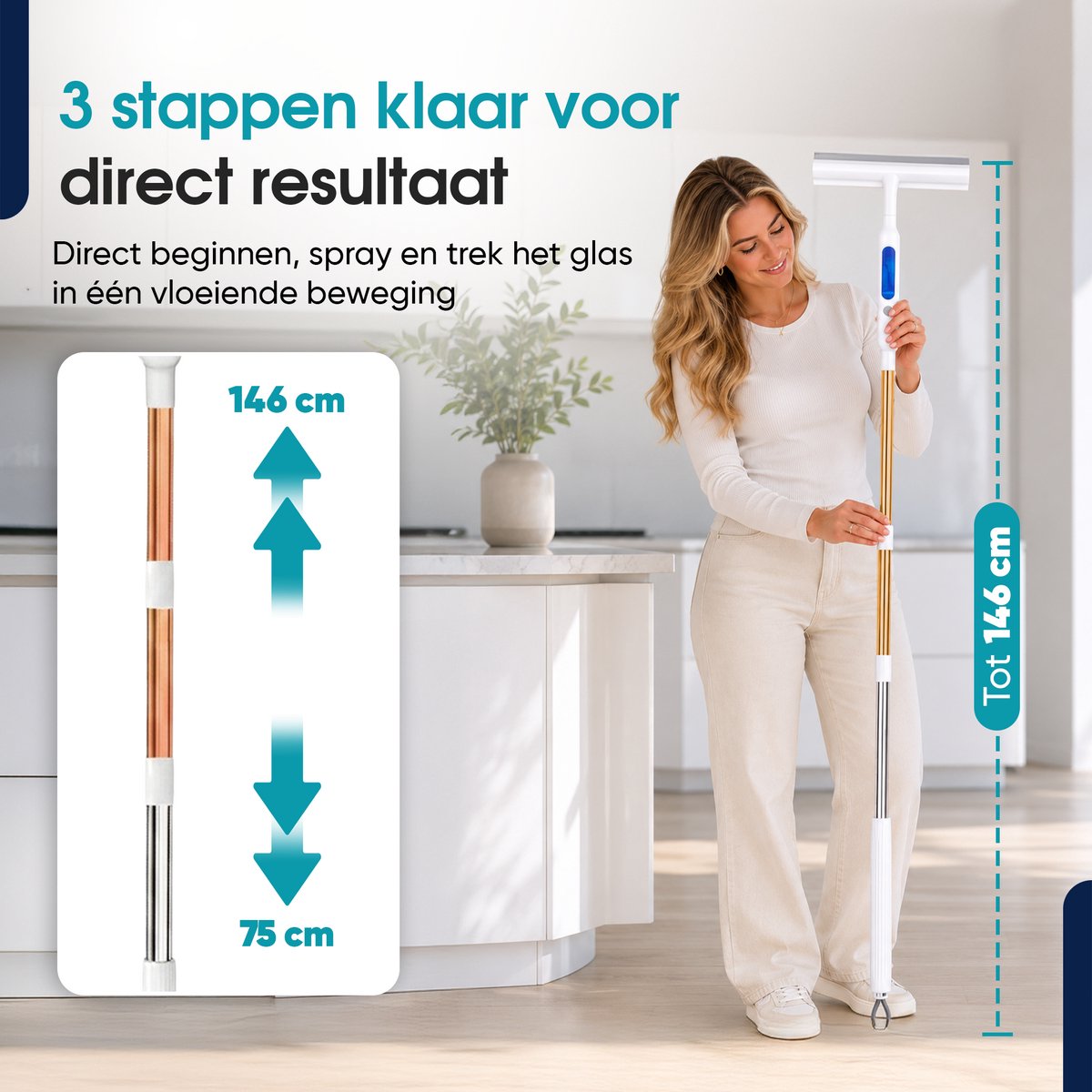 Tibagoods 4-in-1 Ramenwasser met Telescoopsteel thumbnail 5
