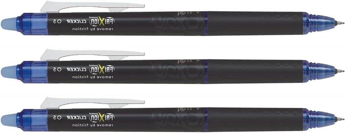 Rollerball Pennen - Gelpennen Schrijven - Kantoorwerk Organiseren - Uittrekbaar Intrekbaar - 3 Stuks - Blauw