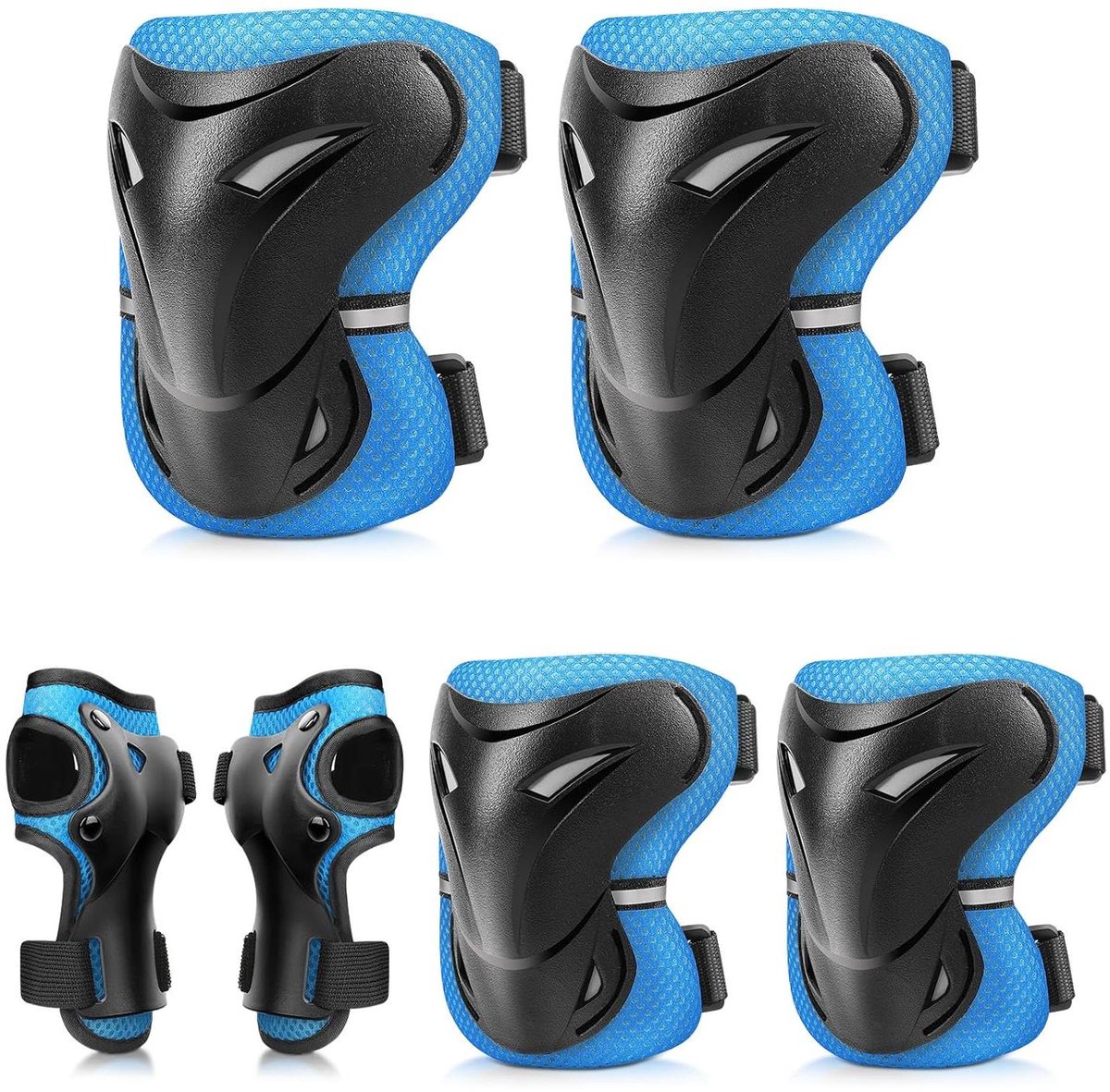 Kinder Beschermingsset - Valbescherming Set - Buitensporten - Hoge Dichtheid PP Shell - 3-8 Jaar - Oceans