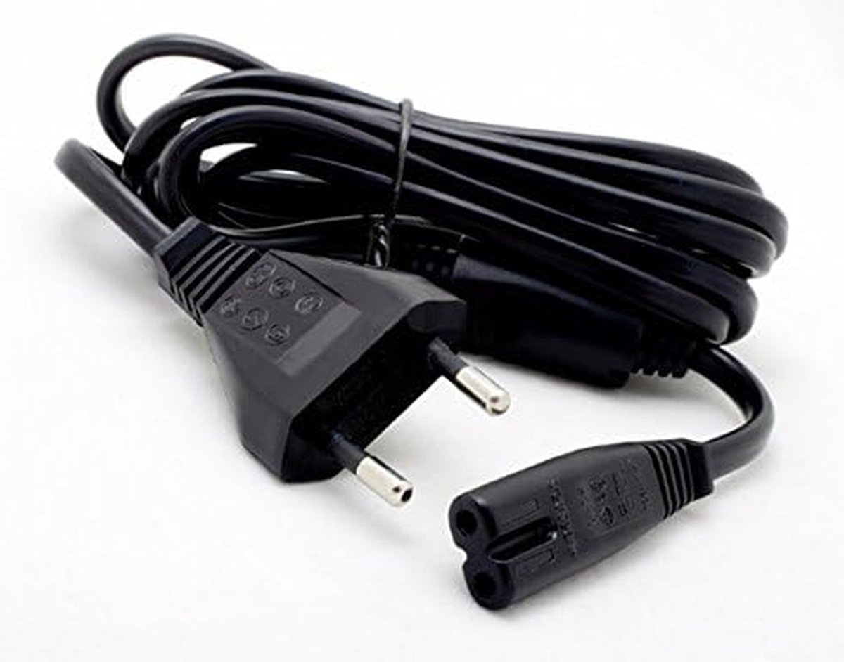 Voedingskabel - Netsnoer Stroomkabel - Apparaten Aansluiten - Europese Uitvoering - 13 m - Zwart