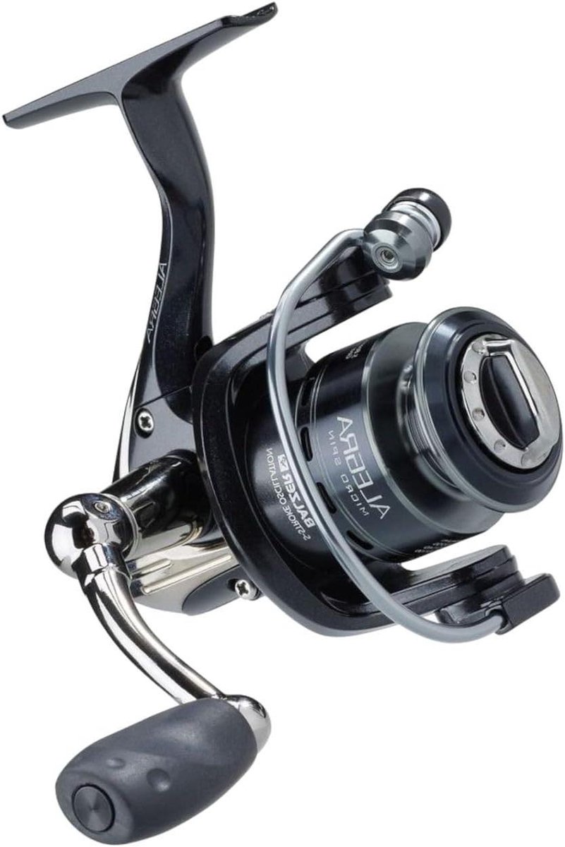 Vismolen - Spinmolen Reel - Vissen op Forel - Total Tolerance Control - 100m/0.17mm - Zwart Zilver