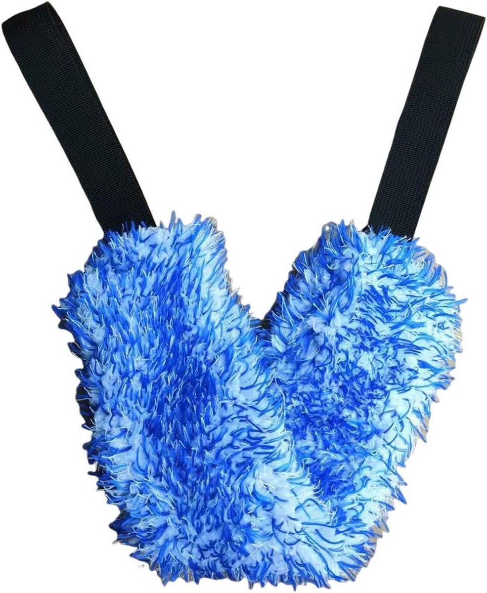 Microfiber Reinigingsgereedschap - Autoreinigingsdoekje Wielborstel - Auto Interieur Reinigen - Flexibel Ontwerp - 36 x 8 cm - Blauw