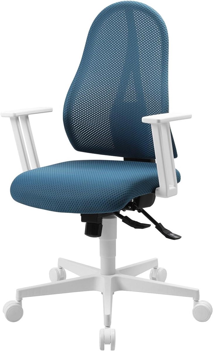 Bureaustoel Ergonomisch - Draaistoel Kantoorstoel - Comfortabel Zitten - Ademende Mesh Rugleuning - 48 x 48 x 43 cm