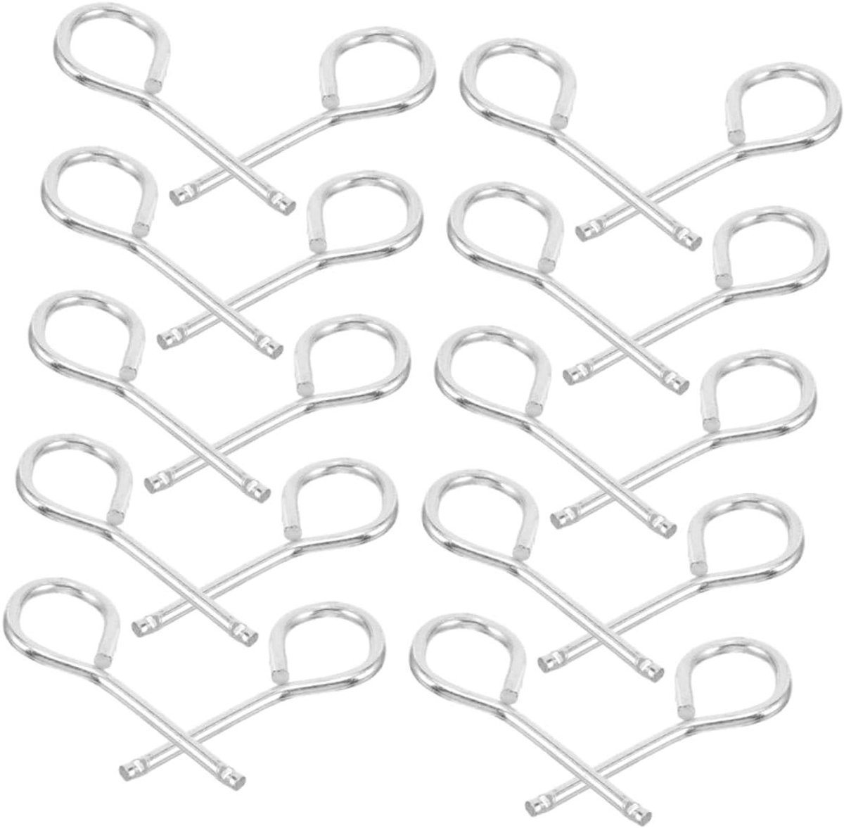 Brandblusser Pin Set - Veiligheidspinnen - Noodhulp - Voorkomt Activering - 5.30X2.00X0.30CM - Zilver