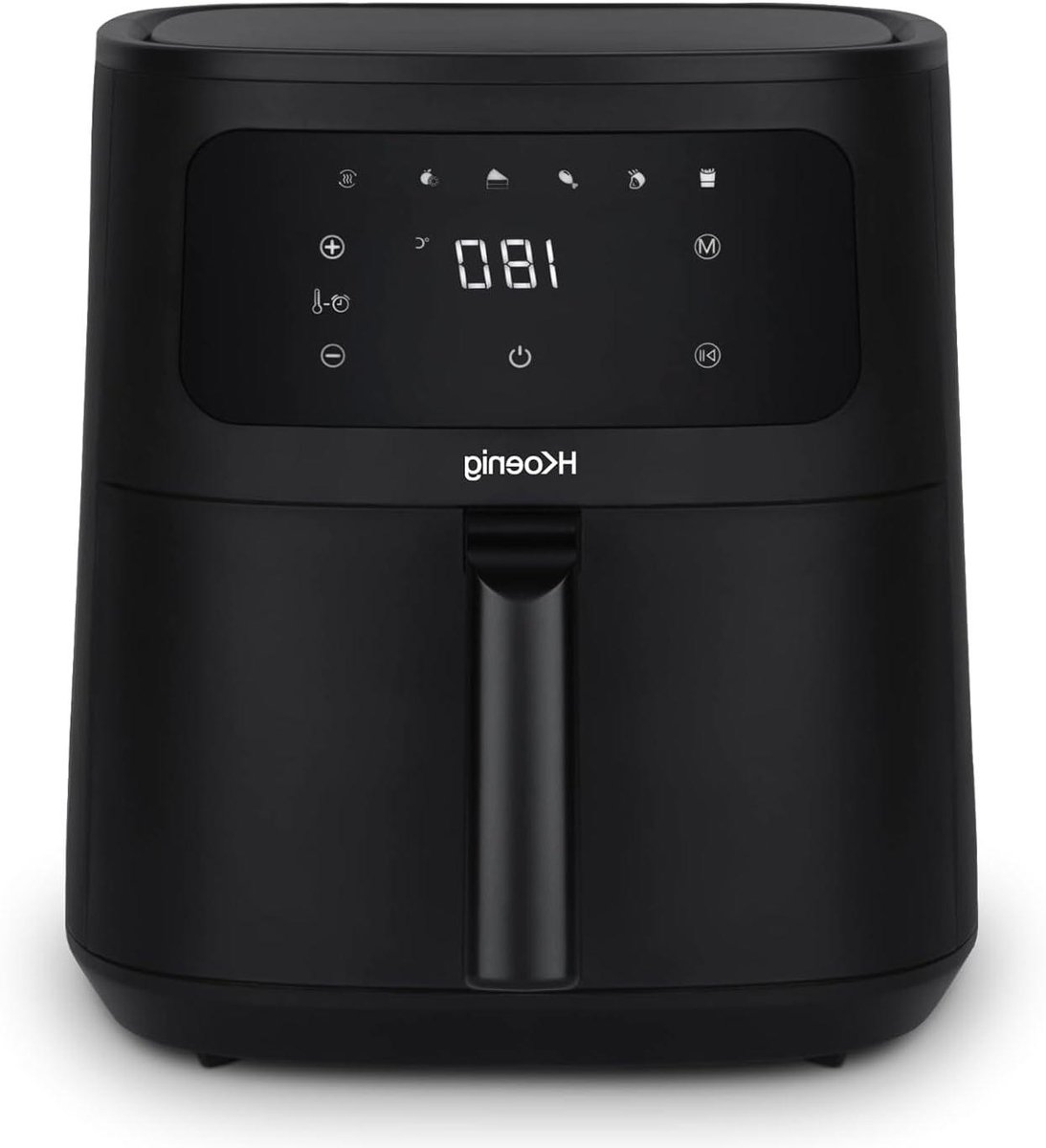 Heteluchtfriteuse XXL - Airfryer Frituurpan - Gezond Koken - Royale Inhoud - 8 Liter - Zwart