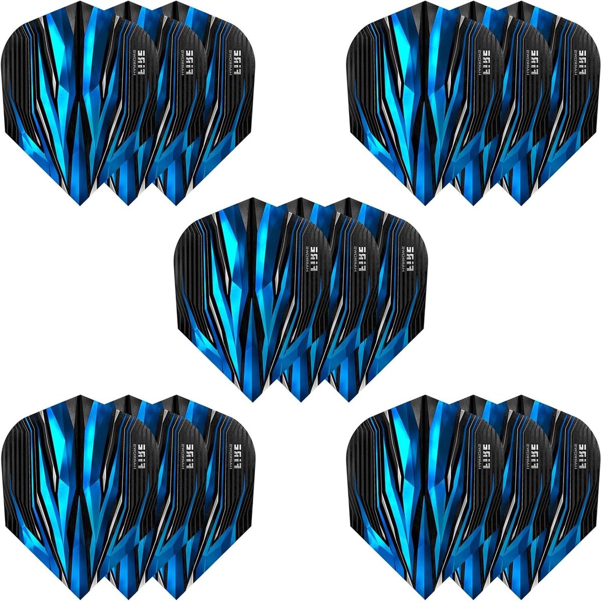 Dartpijlen Sets - Dart Flights - Precisie Darten - Extra Sterk Ontwerp - 15 Stuks - Blauw