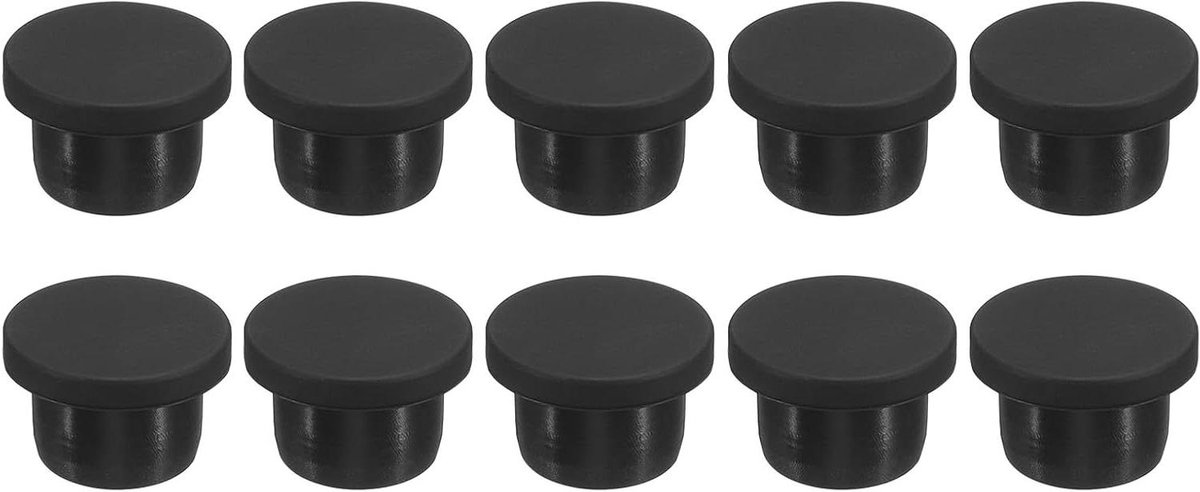 Rubberen Gatsluiters - Afsluitdoppen Gaten - Afsluiten van Gaten - Hittebestendig Silicone - 15.5mm Bodemdiameter - Zwart