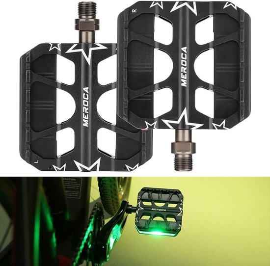 LED Fiets Pedalen - Lichtgevende Fiets Accessoires - Veilig Fietsen - Type-C Oplaadbaar - Universeel Compatibel - Zwart — afbeelding 4