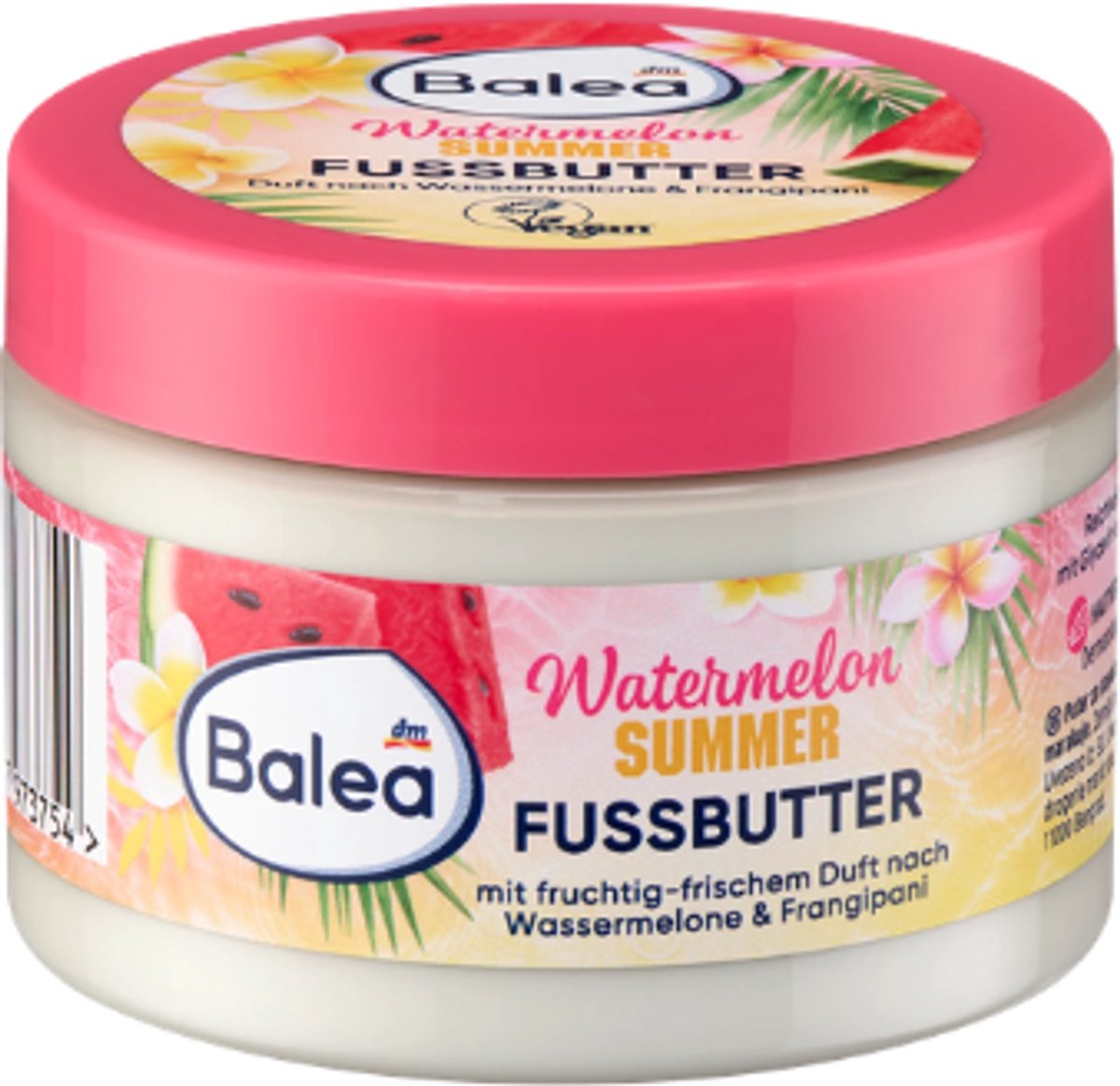 Balea Voetboter Watermelon Summer - 150 ml | Intensief Voedende Voetcrème met Watermeloengeur - Zachte & Verzorgde Voeten | Limited Edition