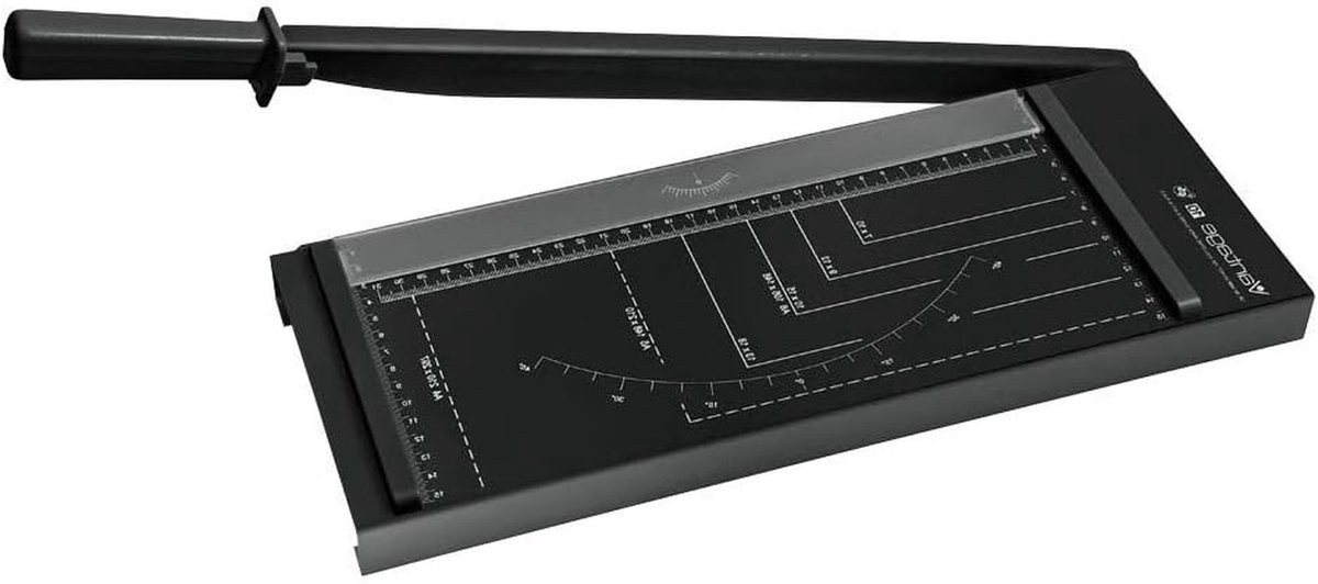 Papier Snijmachine - Snijapparaat Guillotine - Snel Papier Snijden - Robuust Metalen Tafel - 320 mm Snijlengte - Grijs