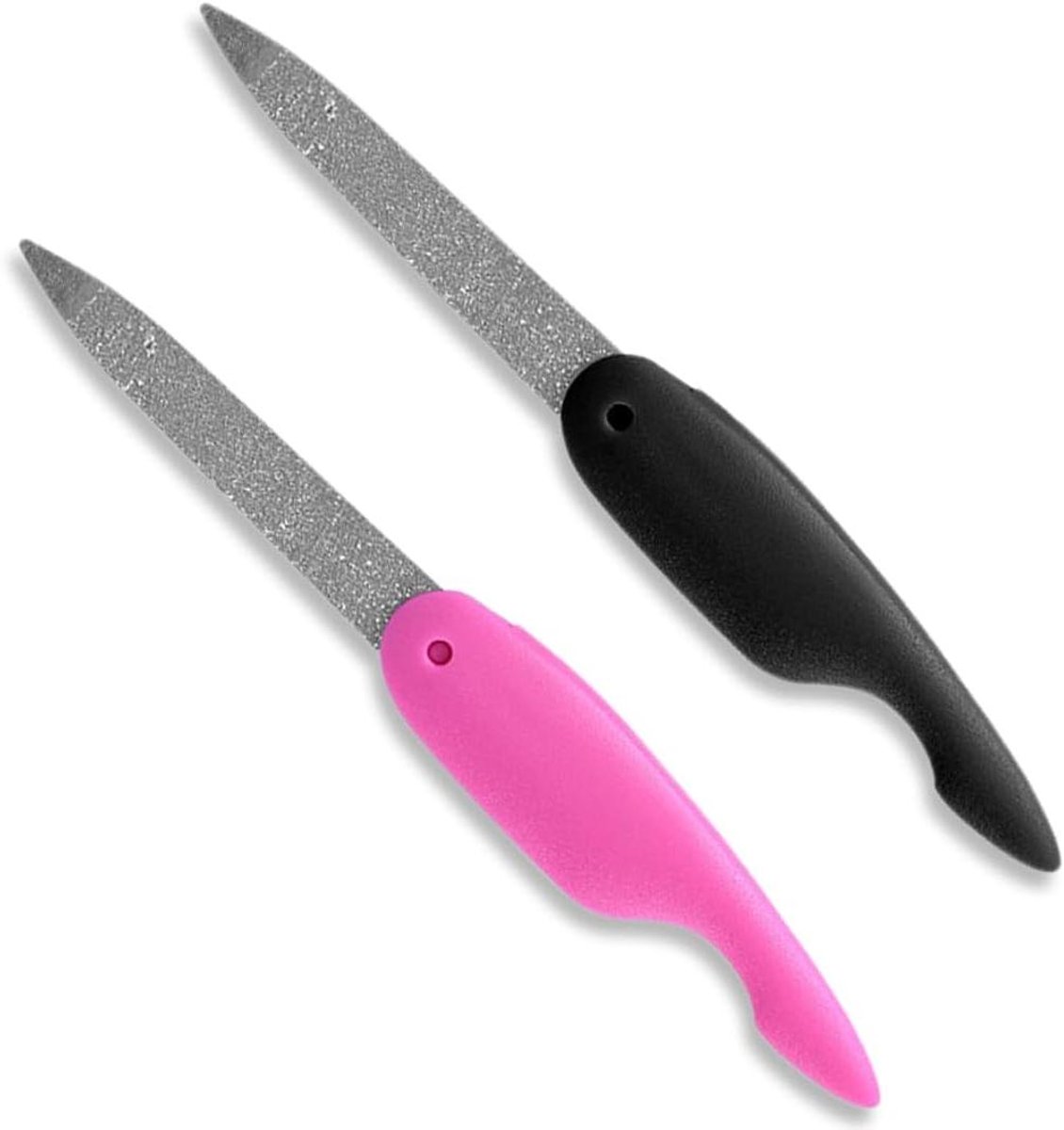 Nagelvijlen Set - Manicure Pedicure Tool - Nagels Vormgeven - Inklapbaar Ontwerp - 2 stuks - Metaal