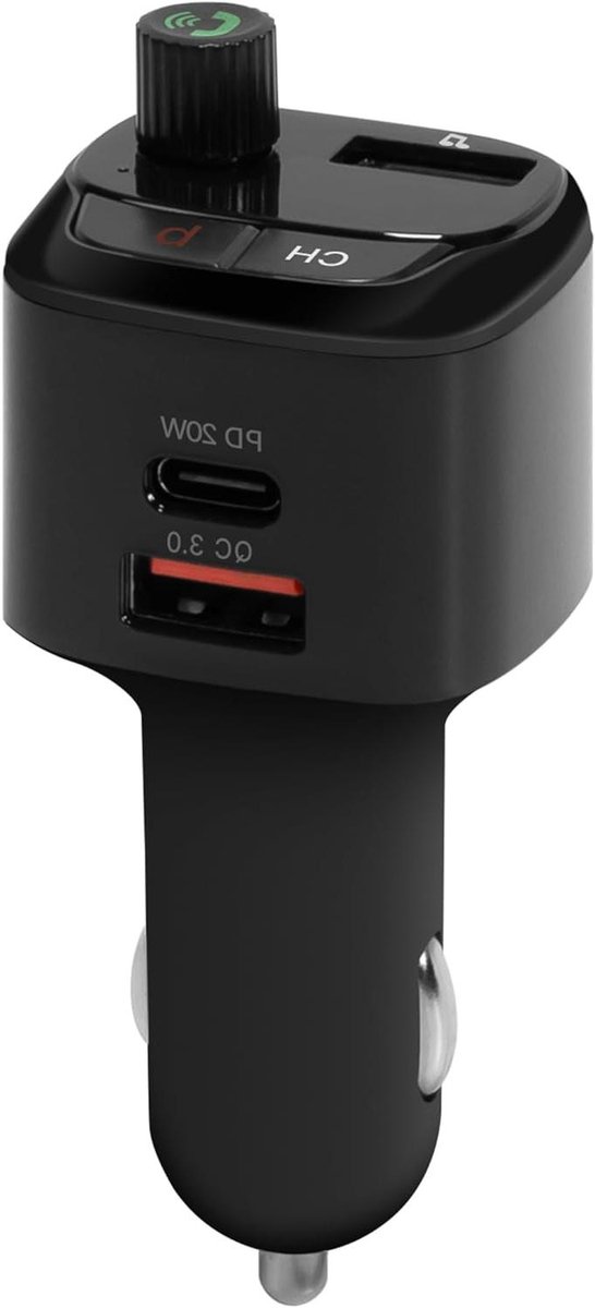 FM Bluetooth Adapter - Auto Carkit Handsfree - Muziek Streamen Bellen - Dubbele Snellader