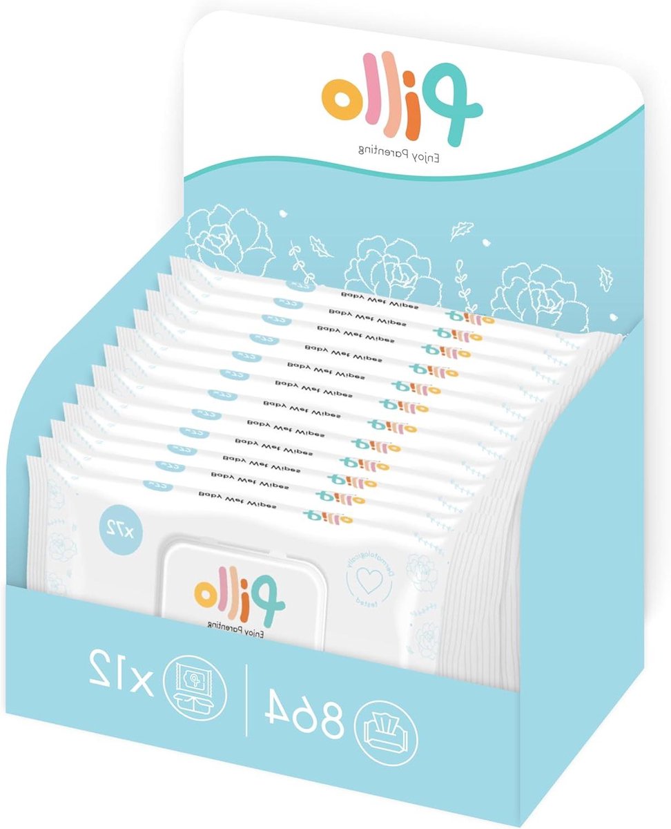 Baby Billendoekjes - Voedende Doekjes - Babyverzorging - 99.6% Natuurlijke Ingrediënten - 864 Stuks - Wit
