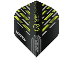 Dart Flights - Vliegjes Darts - Darts Spelen - Extra Dik Poly Metronic - Standaard Vorm - Zwart Groen Grijs