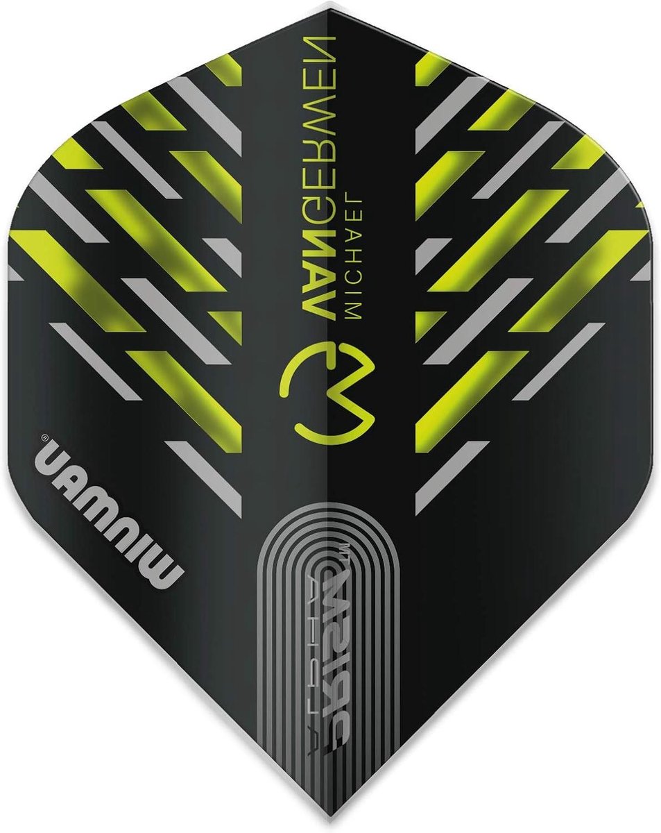 Dart Flights - Vliegjes Darts - Darts Spelen - Extra Dik Poly Metronic - Standaard Vorm - Zwart Groen Grijs