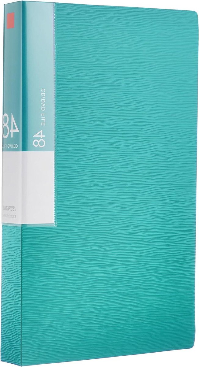Opslagmap Media - CD DVD - Media Organiseren - 48 Houders - Compact Forma - Blauw