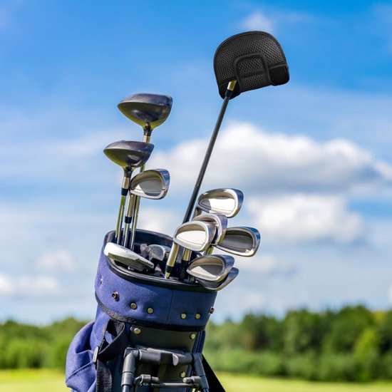 Golf Club Putter Covers - Hoofdhoezen Golf - Golf Putter Bescherming - Magnetische Sluiting - 10 x 14 cm - Blauw van GOLF — afbeelding 2