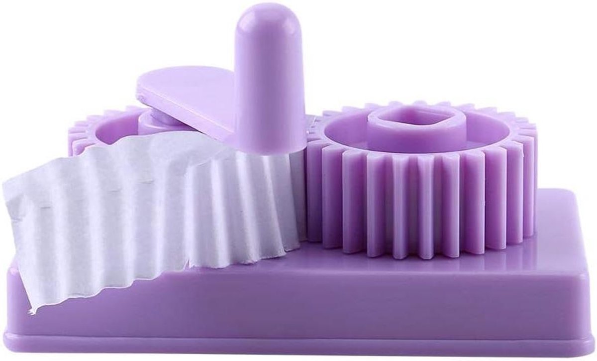 Papier Crimper - Quilling Tool - Papier Knutselen - Eenvoudige Bediening - 7x4x4.5cm - Paars