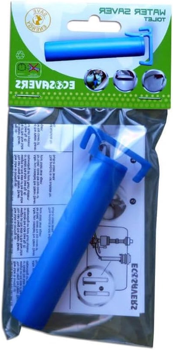 Toilet Spoelbespaarder - Waterbespaarder - Water Besparen - Automatische Stop - 20 M3 - Blauw