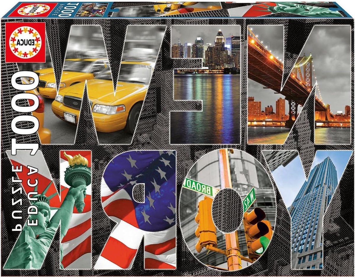 Stad Gezicht Puzzel - Stadsgezicht Legpuzzel - Ontspannen Tijdverdrijf - 1000 Stukjes - 48x34 cm - Multicolor