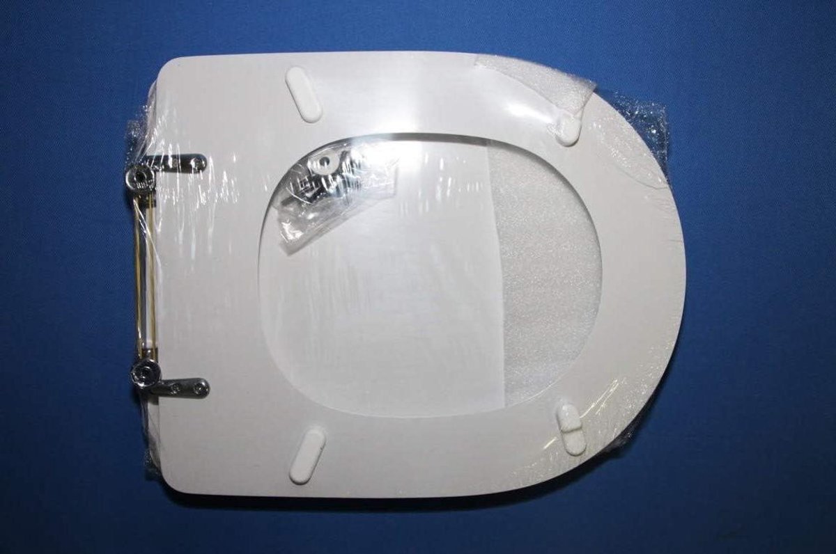 WC bril hout - Toiletbril zitting - Badkamer renovatie - Hars gecoat hout - Standaard maat - Wit