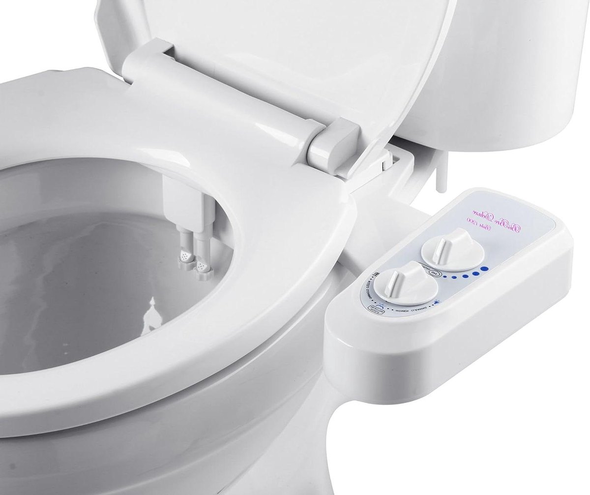 Bidet Toilet Douche - Intieme Reiniger - Persoonlijke Hygiëne - Zelfreinigende Functie - 43 x 8 x 6 cm - Wit