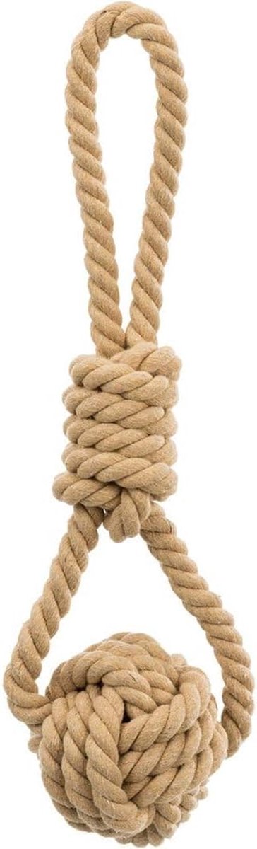Huisdier Speeltouw - Touw met Bal - Spelen met Hond - Geweven Bal - 8 x 30 cm - Niet gespecificeerd