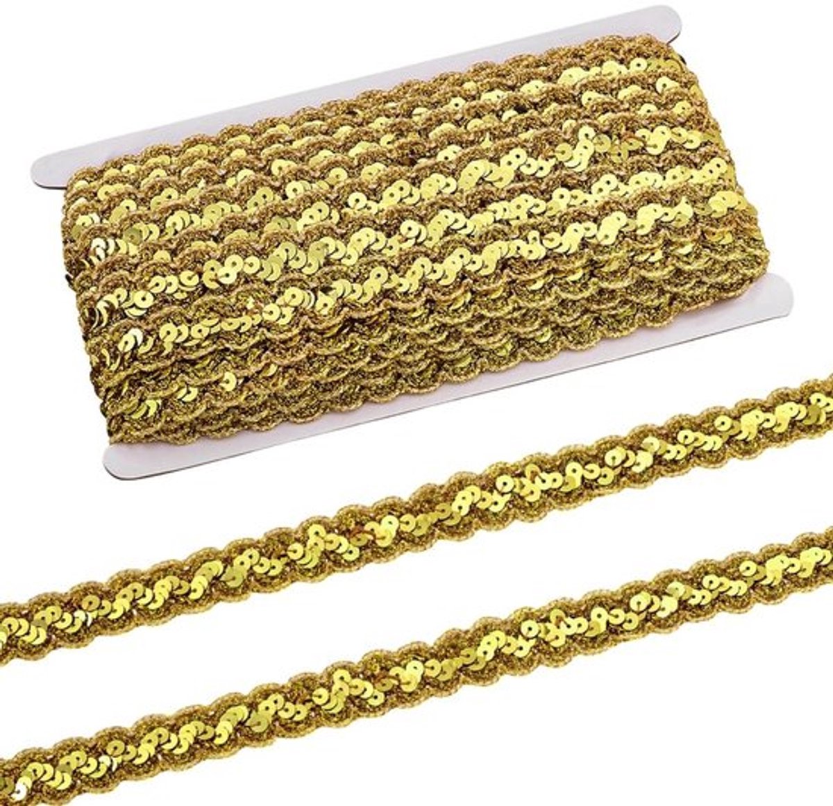 Jhubersproducts - Metallic Lace Trim - Kant Lint - Licht Goud