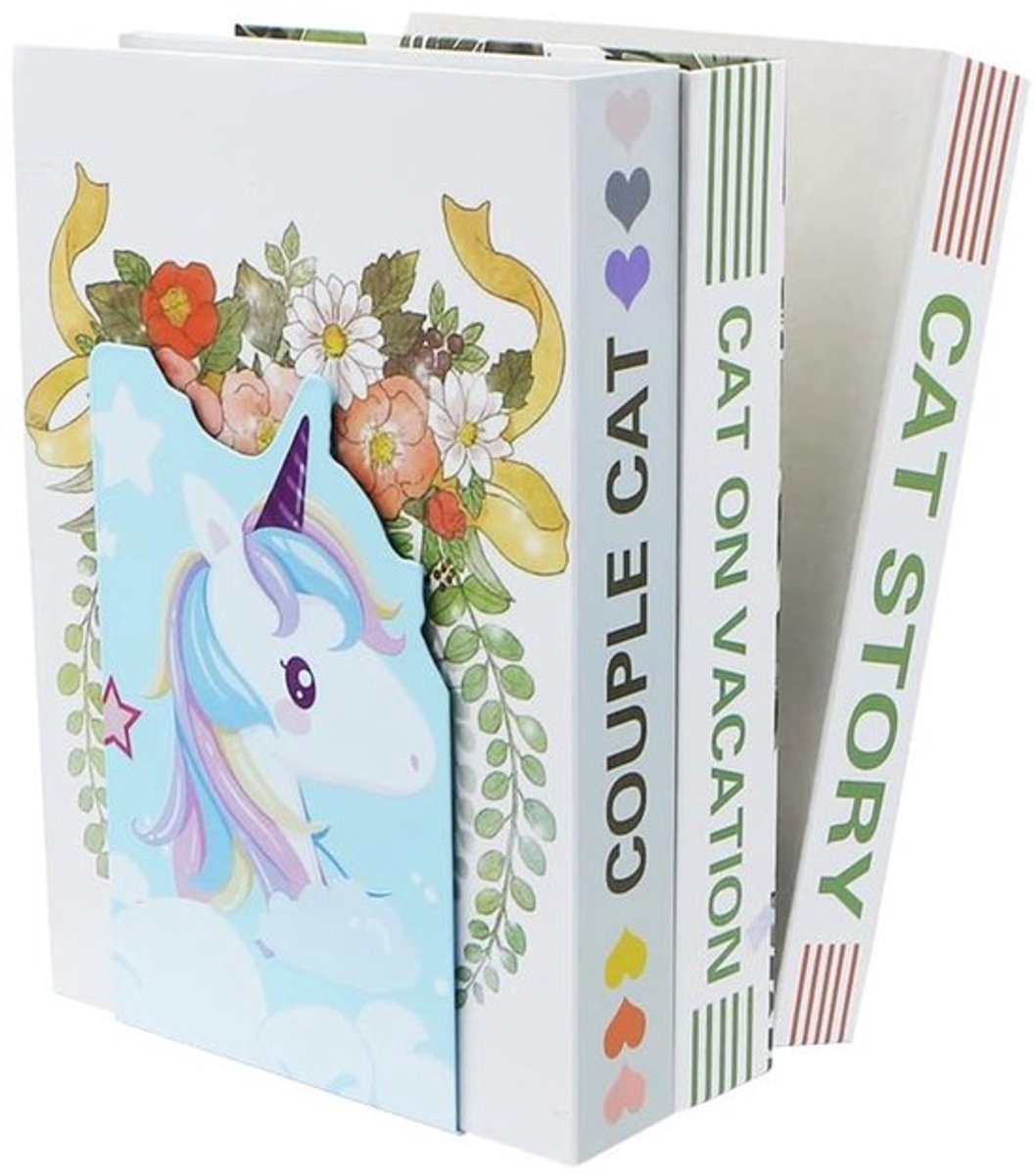 Dailygoods - Schattige Eenhoorn Boekensteunen - Cartoon Dier Antislip