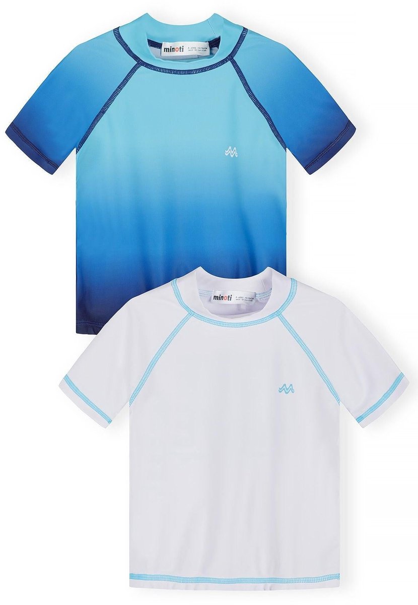 Minoti UV shirt kind 2-pack jongens surfshirt - UPF 50+ - uv-werend