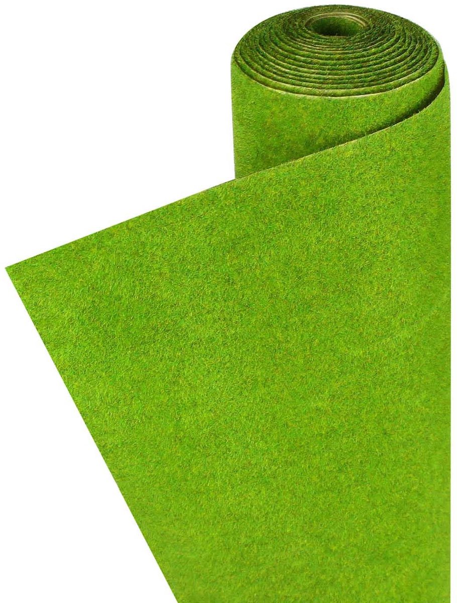 Grasmat, weide, model gazonmat, miniatuur, kunstgrastapijt voor modelspoor, landschappen, miniatuur (grasgroen)