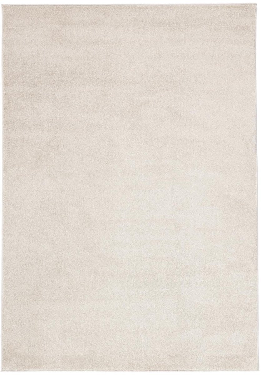 Vloerkleed, Moderne, 140 x 200 cm, Rechthoekig, Middelpolig, Alleen chemisch reinigen, oeko_tex_100, Crème wit