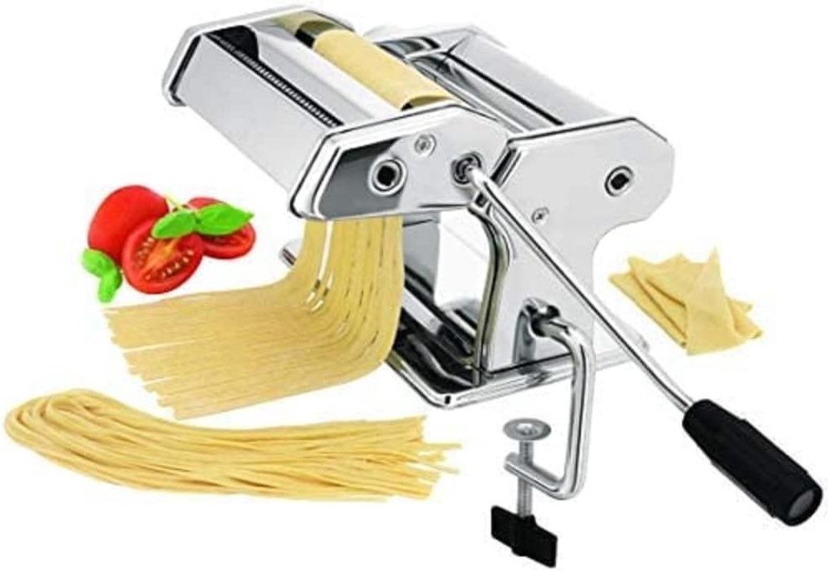 Handmatige Pastamachine voor Verse Pasta, RVS