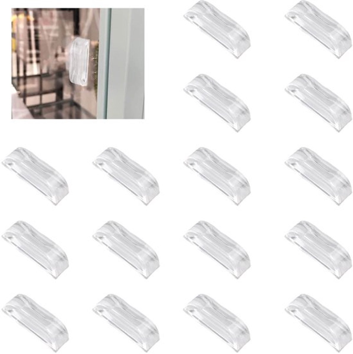 SPHProducts - Mini Acryl Trekknoppen - Transparante Knoppen