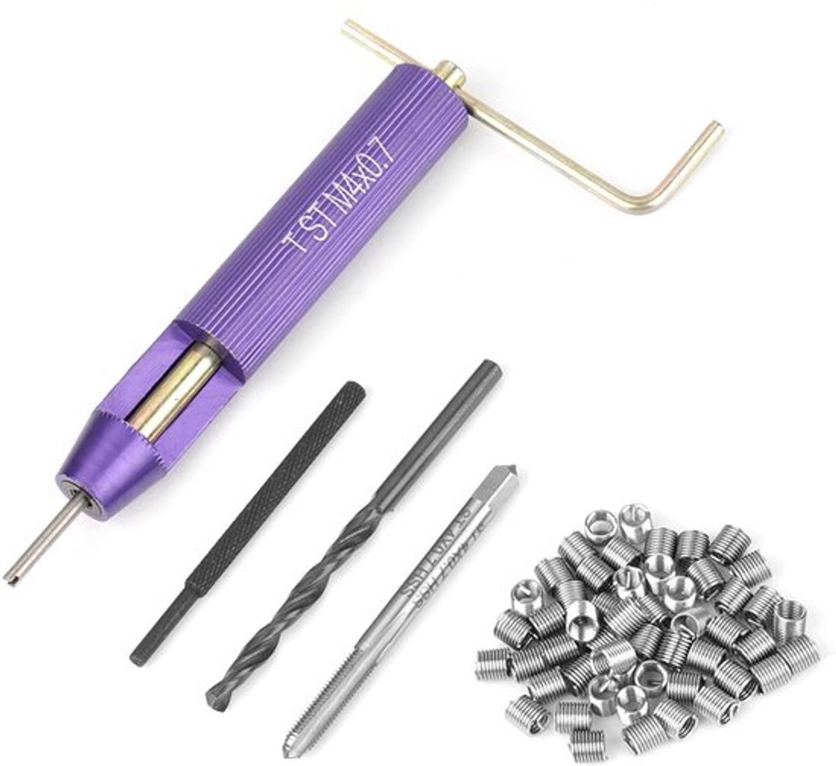 SPHProducts - M4 Kit - Rvs Draad Inserts - Versterk Verbindingen - 50