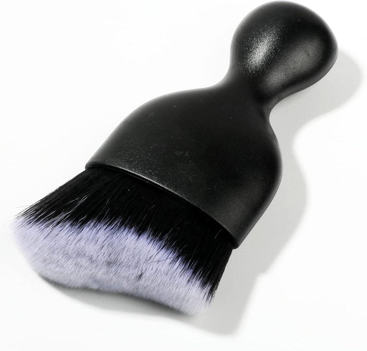 Interieur Borstel - Dashboard Borstel - Auto Reinigen - Zachte Pluizige Haren - 10 x 45 cm - Zwart-wit