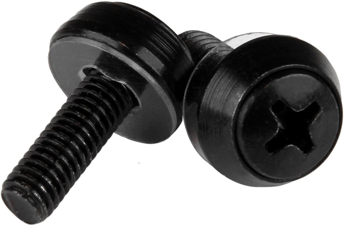 Serverkast Schroeven - Rackmontage Schroeven - Apparatuur Installeren - TAA-conform - M5 x 12 mm - Zwart