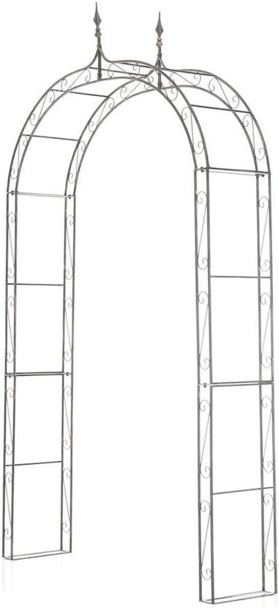 Rozenboog - Klimhulp - Tuin Decoratie - Liefdevolle Decoraties - 264 cm Hoog - Brons