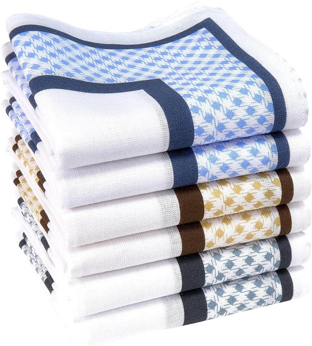 Zakdoeken - Herbruikbare doekjes - Dagelijks gebruik - 100% Katoen - 6 stuks 40cm - Multicolor