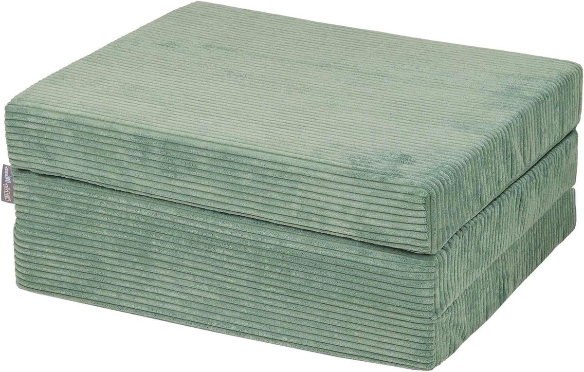 Kinder Matras - Opvouwbaar Speelkleed - Spelen en Ontspannen - Afneembare Hoes - 165 cm - Groen