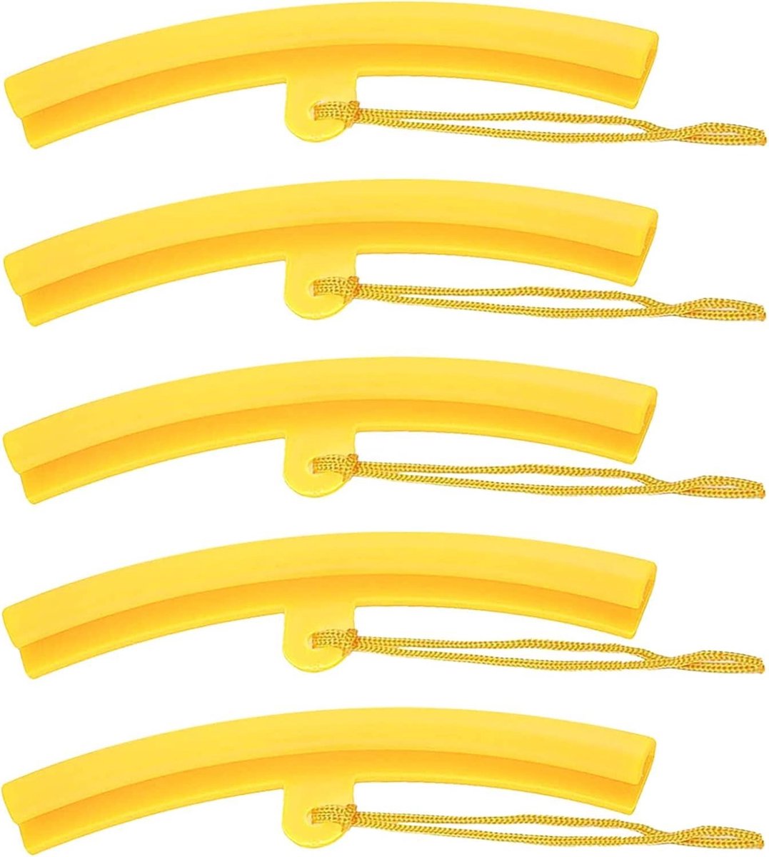 Velgenbescherming set - Wielrand beschermers - Banden wisselen - Duurzaam polyurethaan - 5 stuks - Geel