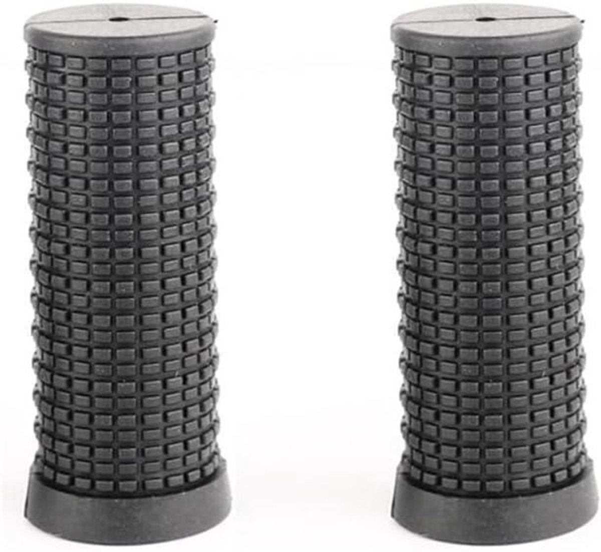 Fietshandvatten Rubber - Stuur Grips - Comfortabel Fietsen - Antislip Ontwerp - 120 mm - Zwart